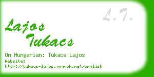 lajos tukacs business card